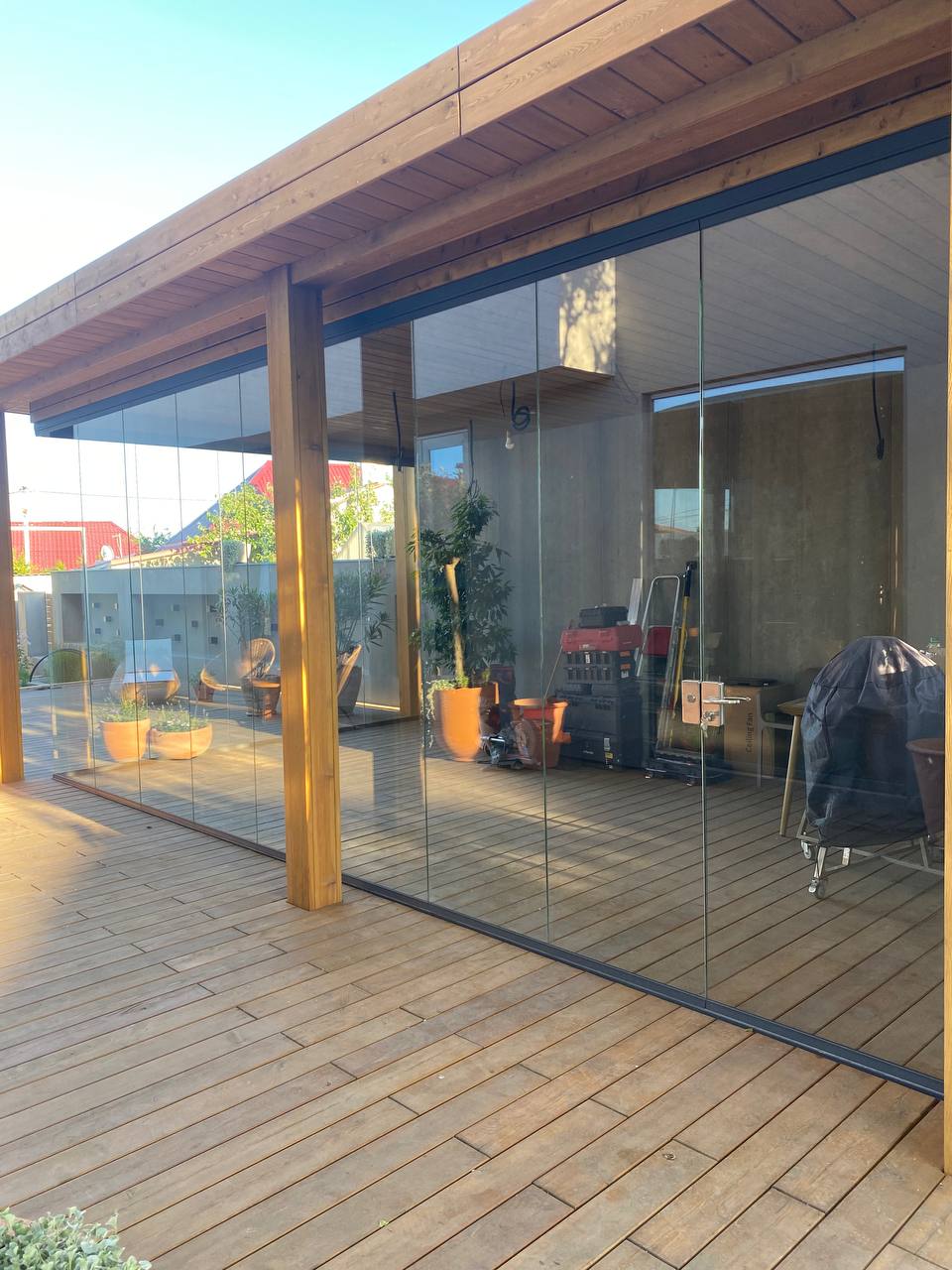 Frameless Glass Deck Enclosure — view 4