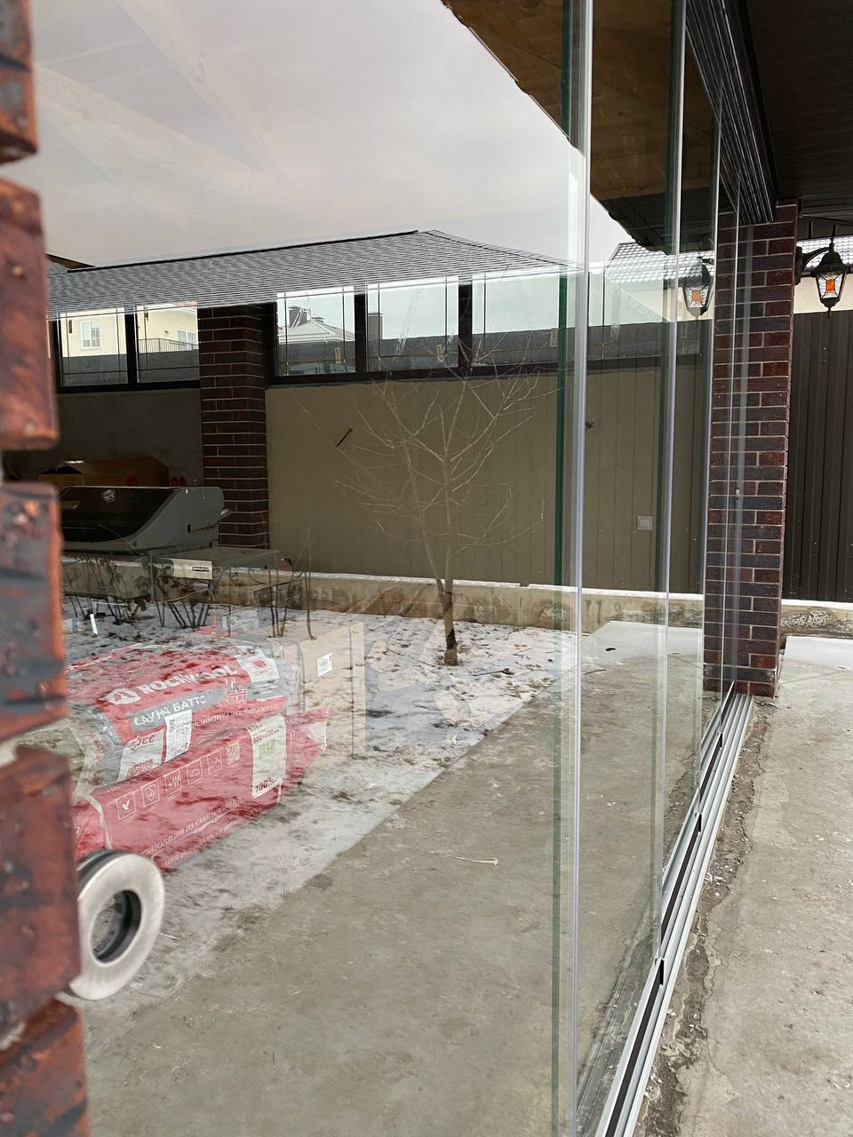 Brick Pavilion with Outdoor Kitchen — view 3